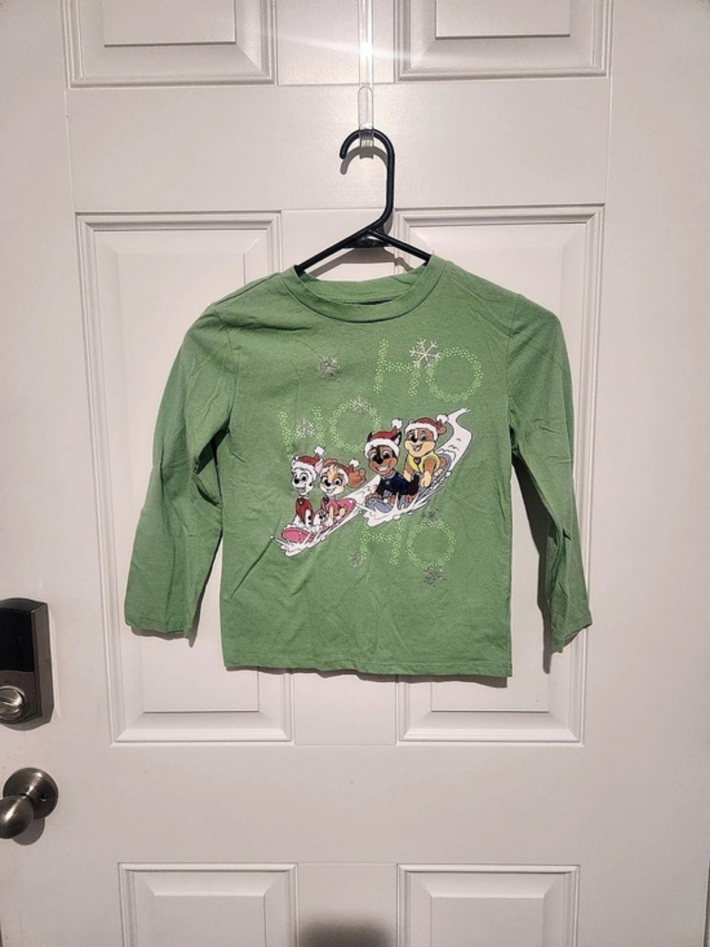 Nickelodeon PAW Patrol Green Long Sleeve Graphic Crew Neck Cotton T-Shirt  5/6